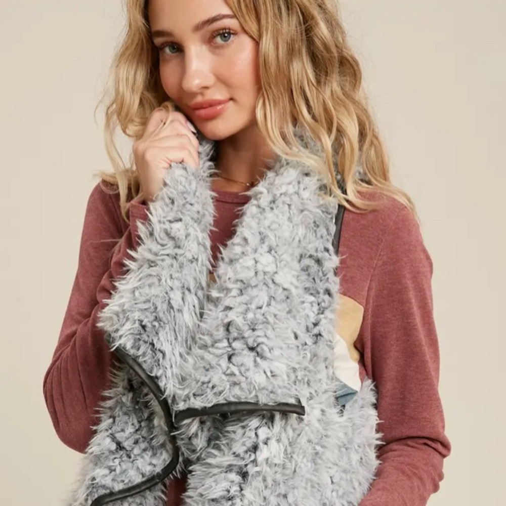 Faux Sherling Vest
